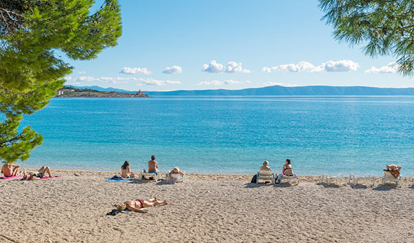 Strand i Makarska, Kroatien